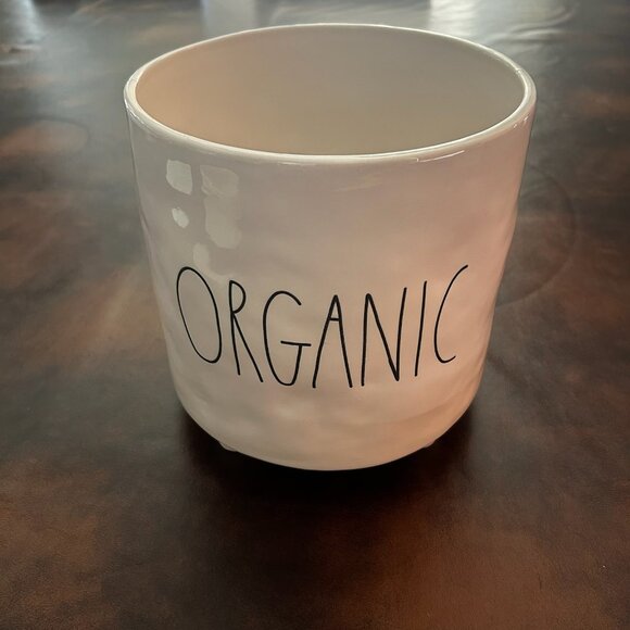 New Rae Dunn Footed Artisan Collection by Magenta “Organic" Large Flower Planter - Picture 3 of 7